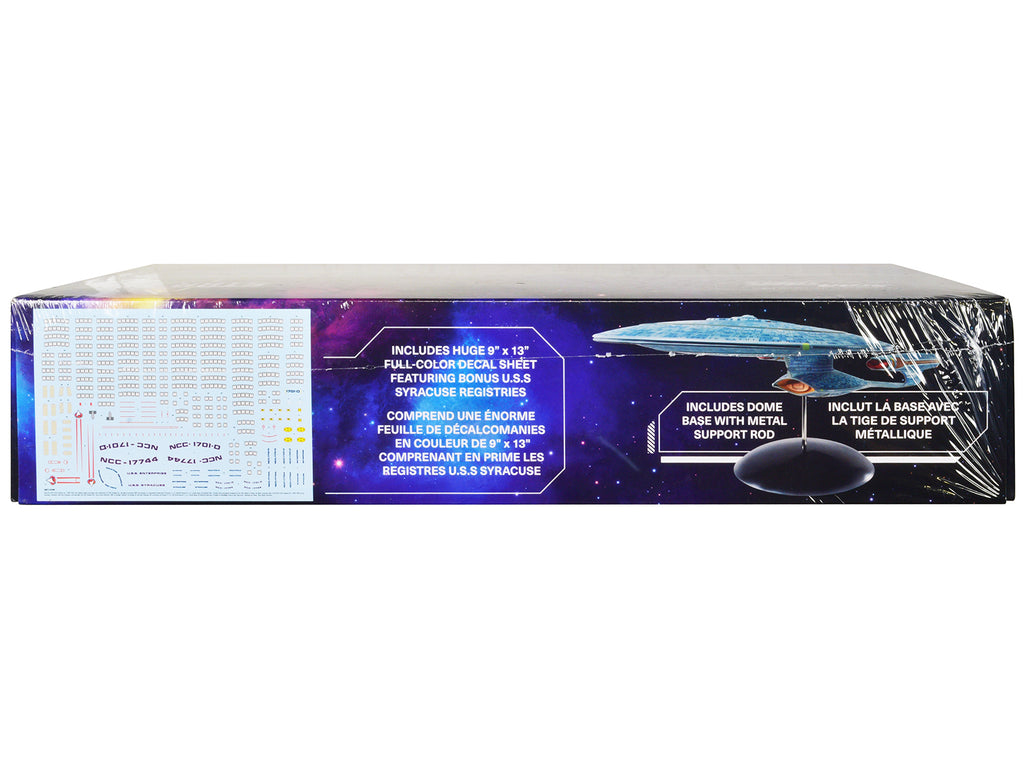 Skill 2 Model Kit U.S.S. Enterprise NCC-1701-D Space Ship "Star Trek: The Next Generation" (1987-1994) TV Series 1/1400 Scale Model by AMT - image 2