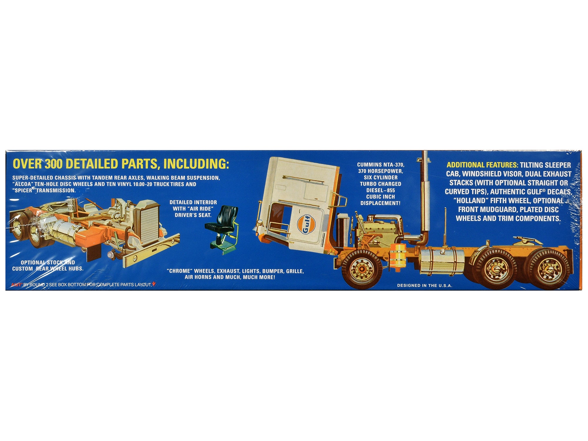 Skill 3 Model Kit Kenworth K-123 Cabover Truck Tractor "Gulf Oil" 1/25 Scale Model by AMT - image 2