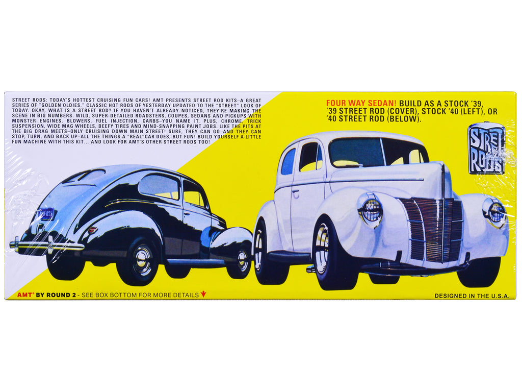 Skill 2 Model Kit 1939 Ford Tudor Sedan "Street Rod" Series 1/25 Scale Model by AMT - image 3