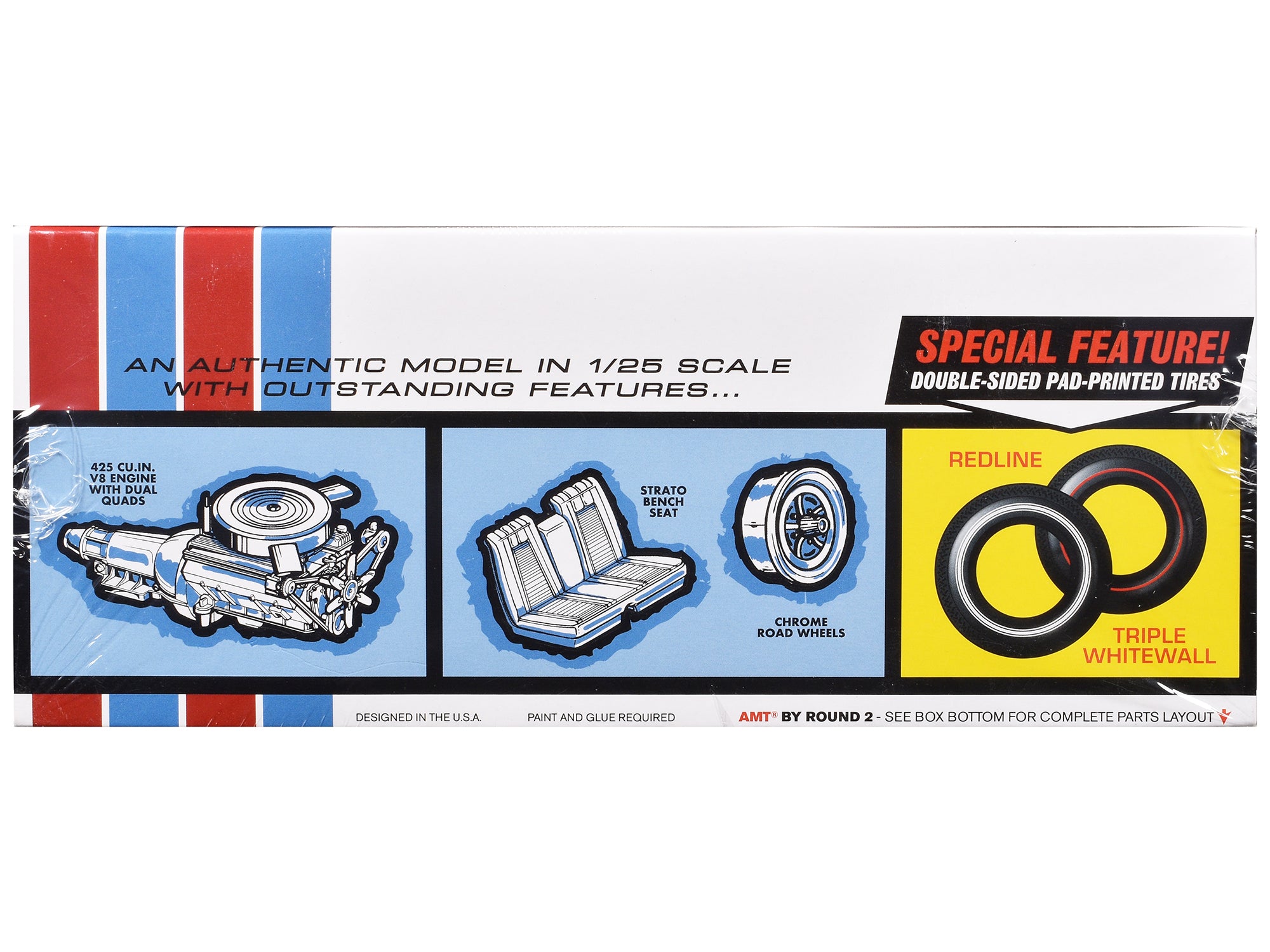 Skill 2 Model Kit 1966 Buick Riviera GS 1/25 Scale Model by AMT - image 3