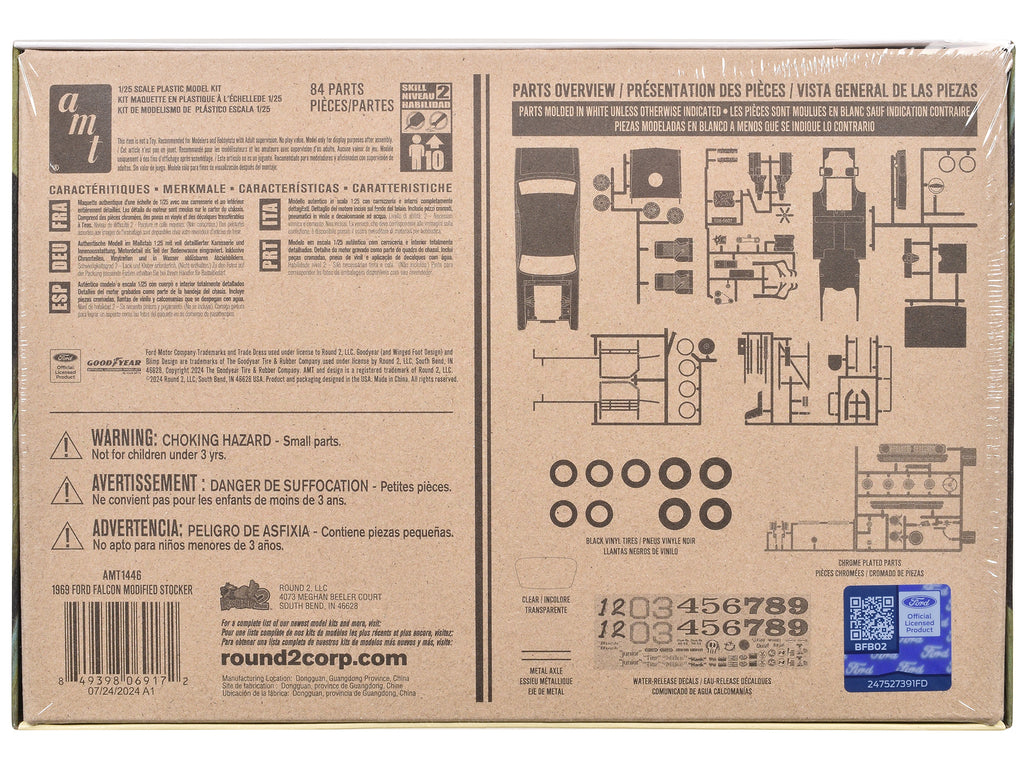 Skill 2 Model Kit 1969 Ford Falcon Modified Stocker 1/25 Scale Model by AMT - image 4