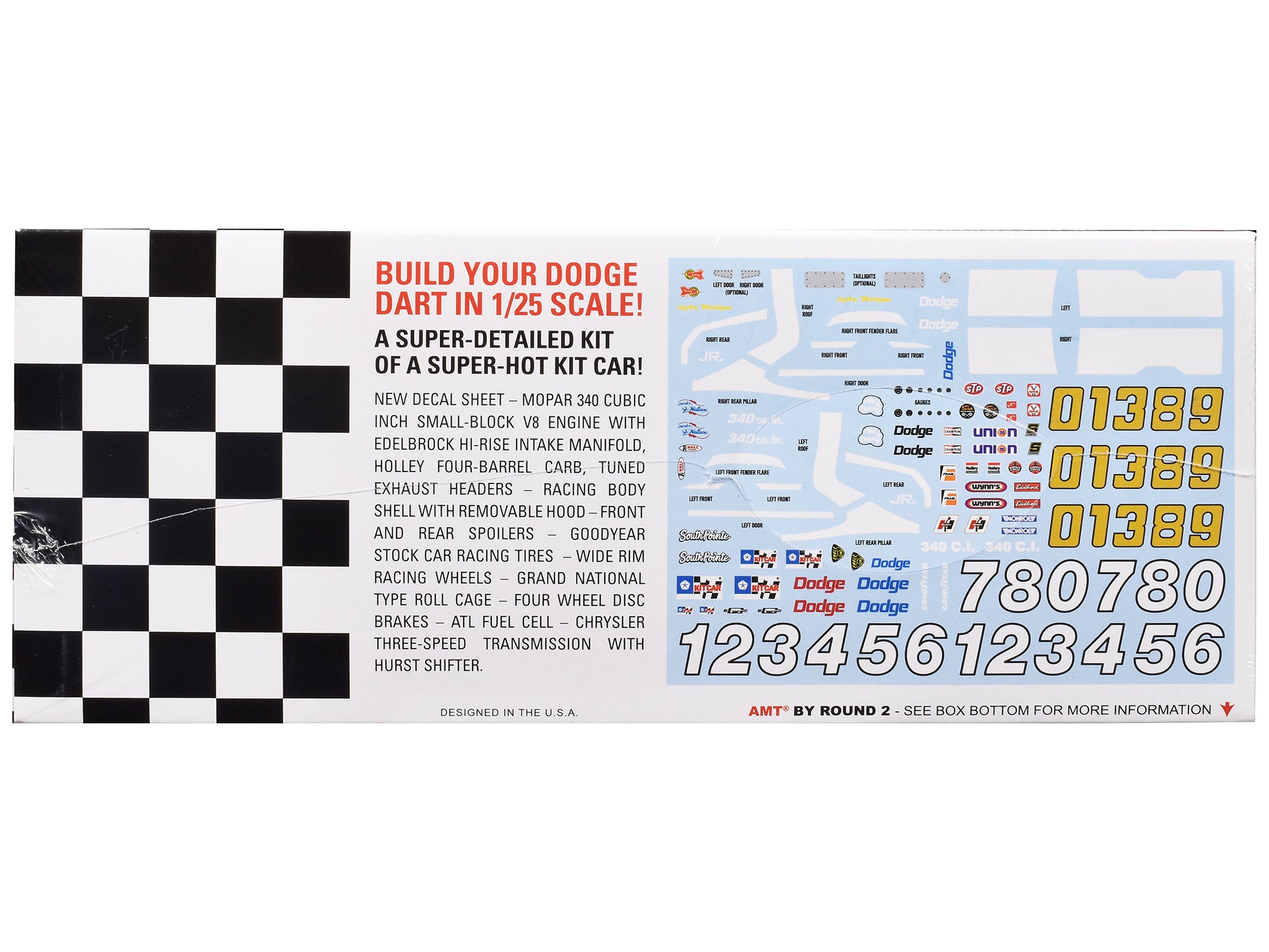 Skill 2 Model Kit Dodge Dart Sportsman Short Track "Kit Car" 1/25 Scale Model by AMT - image 2
