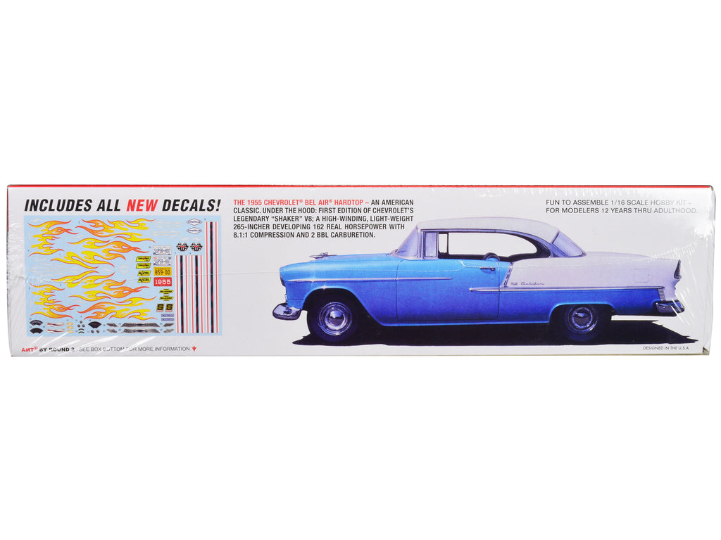 Skill 3 Model Kit 1955 Chevrolet Bel Air Hardtop 1/16 Scale Model by AMT - image 3