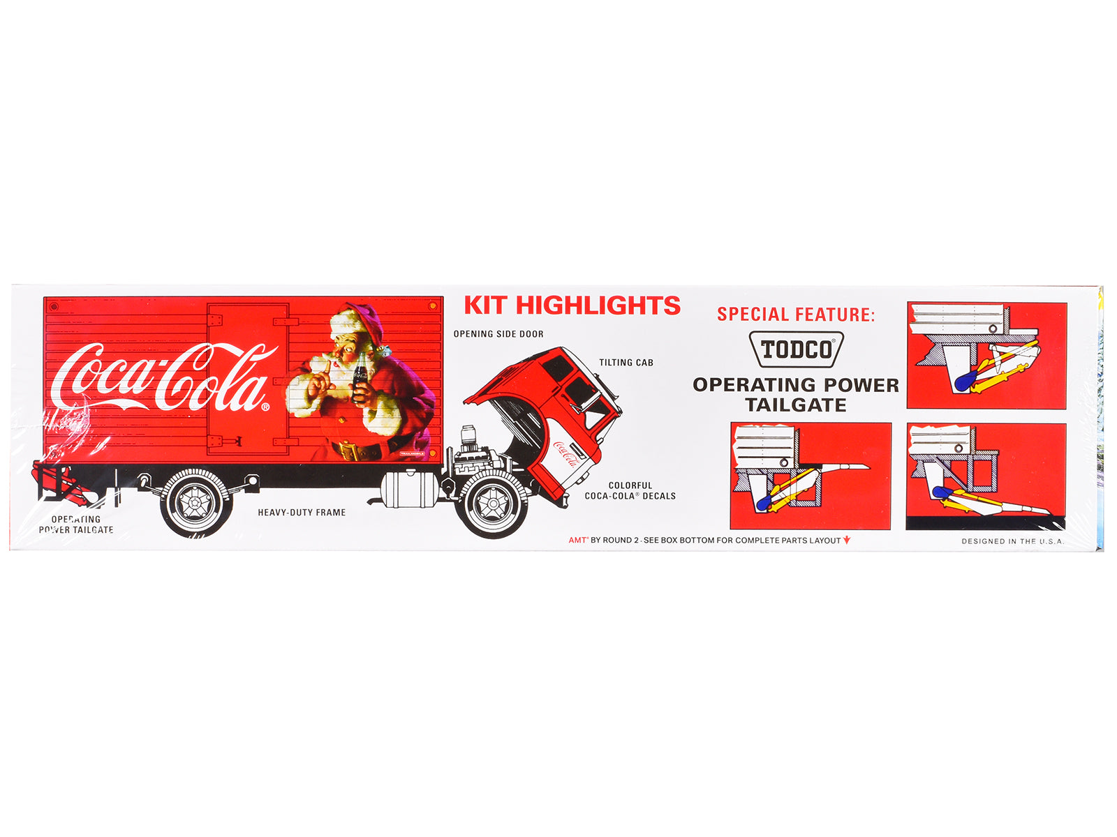 Skill 3 Model Kit Ford C-600 City Delivery Truck "Holiday Hauler - Coca-Cola" 1/25 Scale Model by AMT - image 3