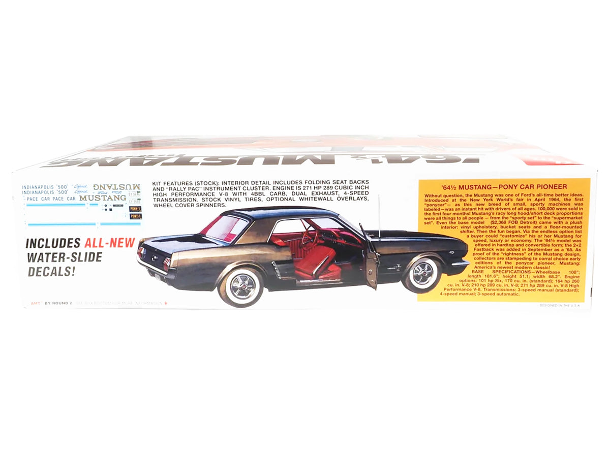 Skill 3 Model Kit 1964 1/2 Ford Mustang Coupe 60th Anniversary 1/16 Scale Model by AMT - image 3
