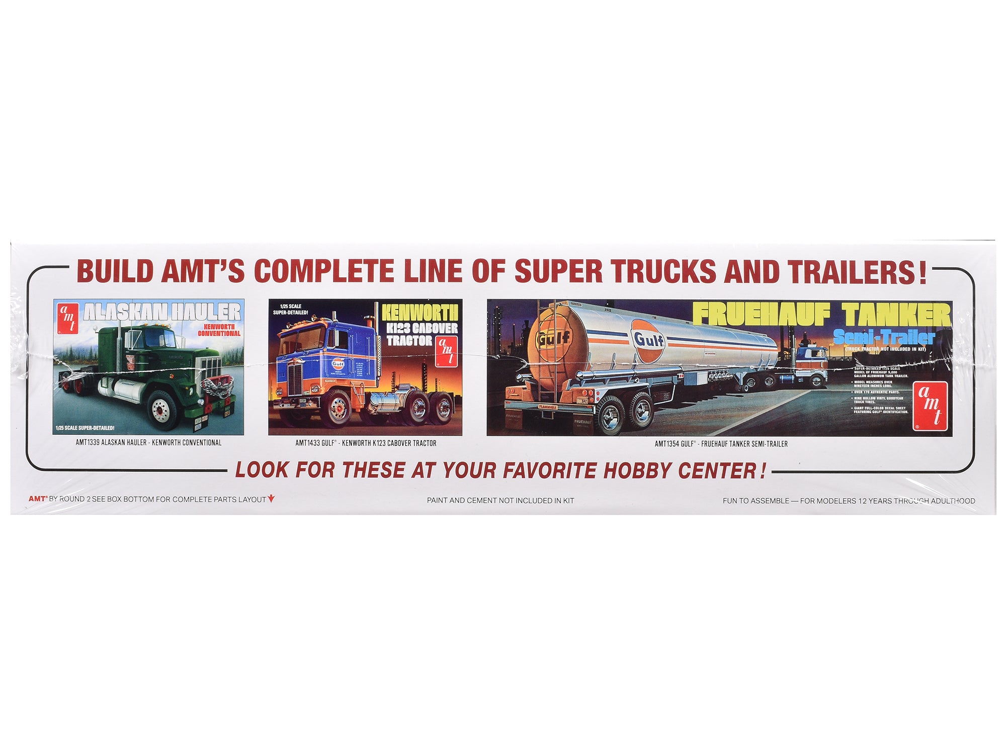 Skill 3 Model Kit Kenworth Aerodyne Cabover Truck Tractor 1/25 Scale Model by AMT - image 2