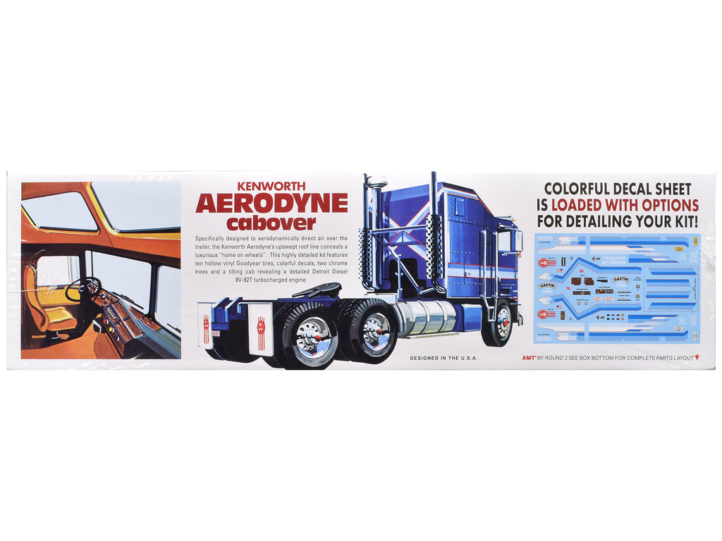 Skill 3 Model Kit Kenworth Aerodyne Cabover Truck Tractor 1/25 Scale Model by AMT - image 3