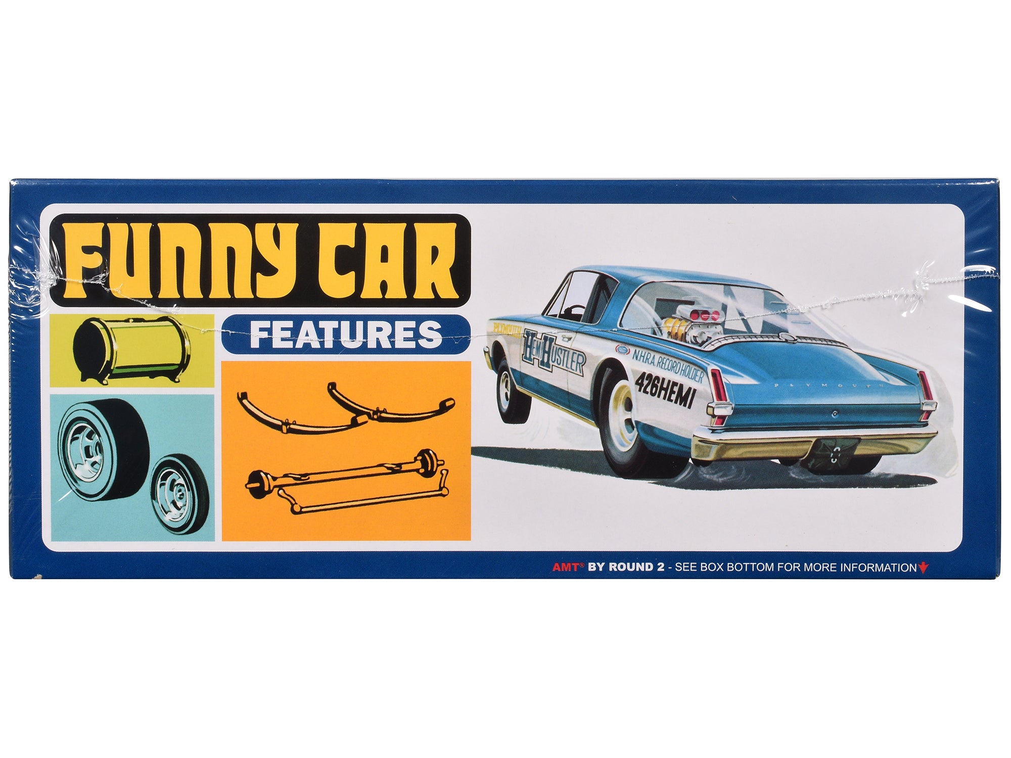 Skill 2 Model Kit 1966 Plymouth Barracuda Funny Car "Hemi Hustler" 1/25 Scale Model by AMT - image 2