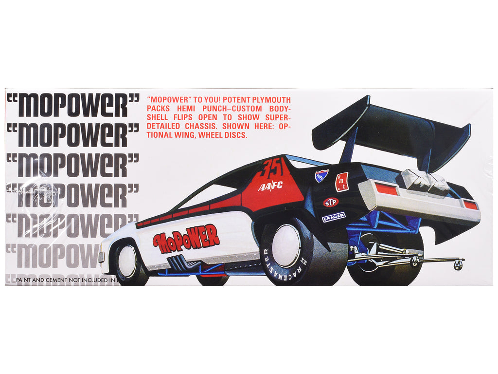 Skill 2 Model Kit Plymouth Funny Car "Mopower" 1/25 Scale Model by AMT - image 3