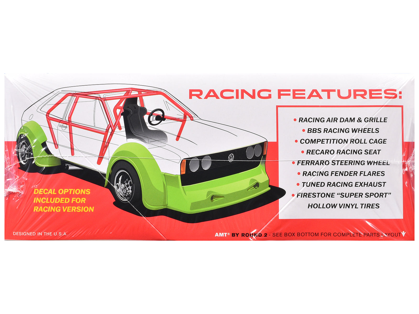 Skill 2 Model Kit Volkswagen Scirocco "T/A Champ" 1/25 Scale Model by AMT - image 3