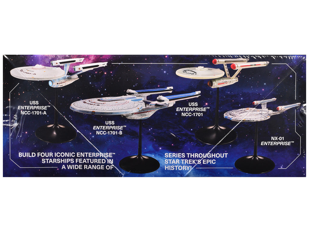 Skill 2 Model Kit U.S.S. Enterprise Four Ship Set "Star Trek" 1/2500 Scale Model by AMT - image 3