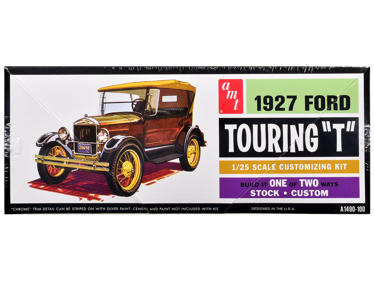 Skill 2 Model Kit 1927 Ford Model T Touring 2 in 1 Kit 1/25 Scale Model by AMT - image 2