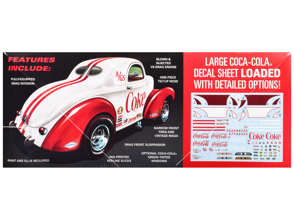 Skill 2 Model Kit 1940 Willys Coupe "Coca-Cola Race Team" 1/25 Scale Model by AMT - image 2