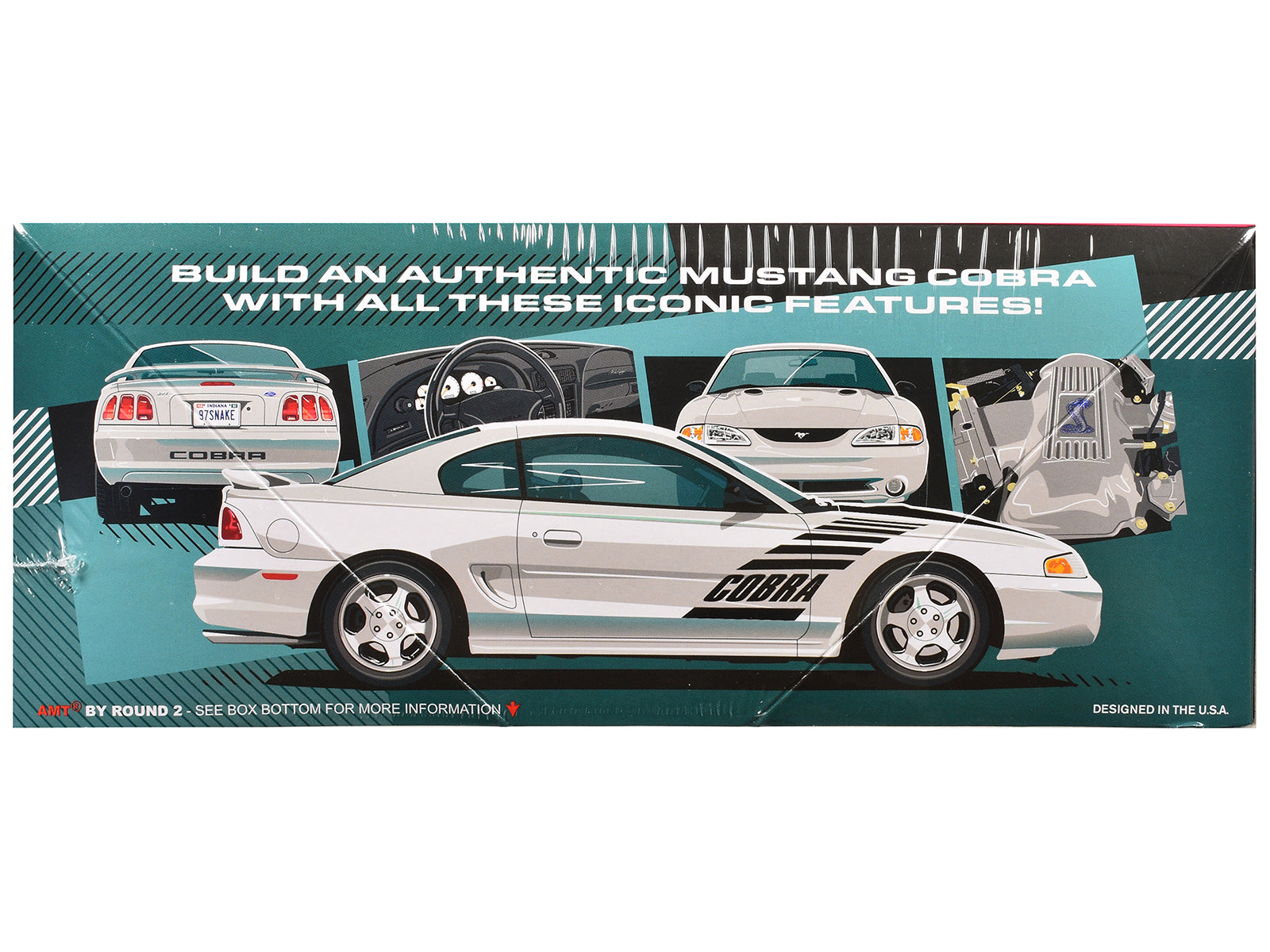 Skill 2 Model Kit 1997 Ford Mustang Cobra 1/25 Scale Model by AMT - image 2