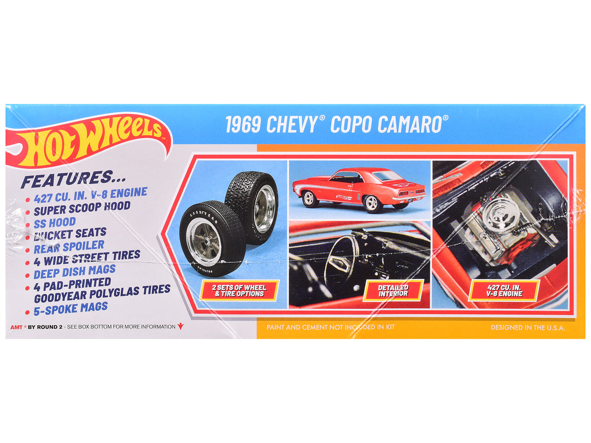 Skill 2 Model Kit 1969 Chevrolet COPO Camaro "Hot Wheels" 1/25 Scale Model by AMT - image 3