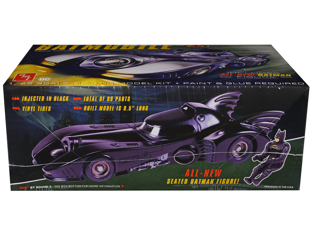 Skill 2 Model Kit Batmobile with Seated Batman Figure "Batman" (1989) Movie 1/25 Scale Model by AMT - image 3