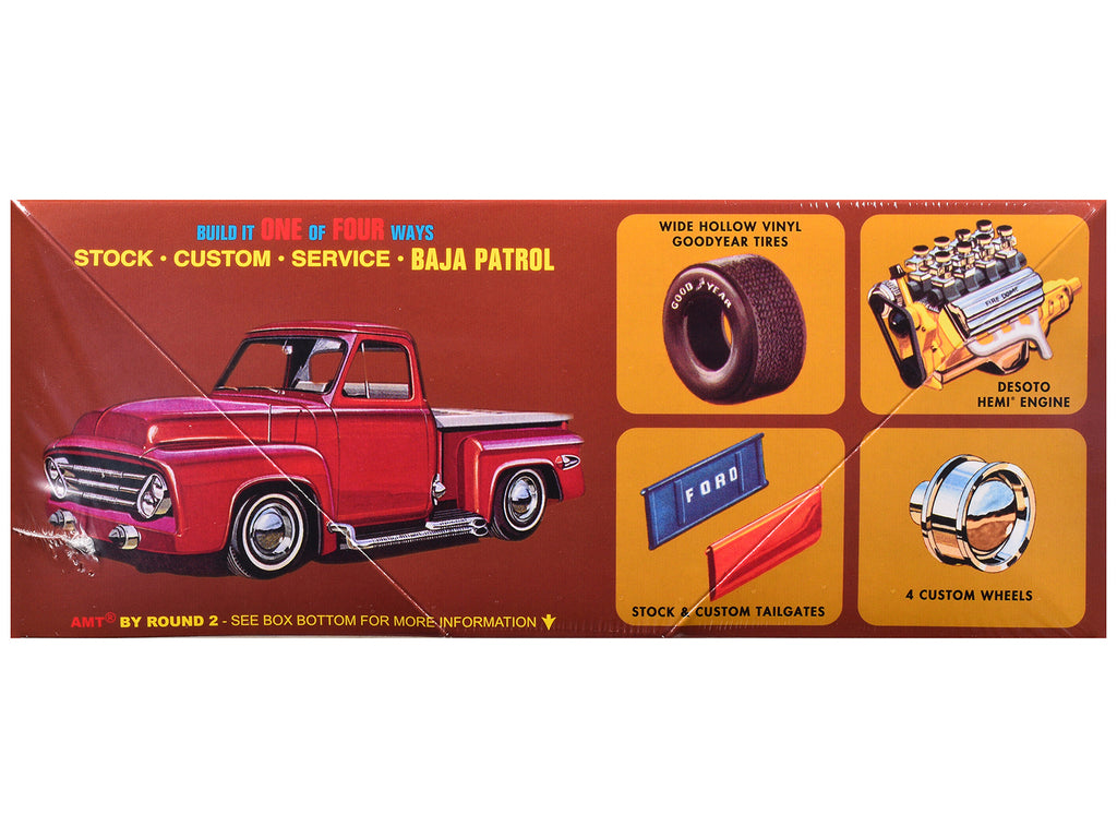 Skill 2 Model Kit 1953 Ford Pickup Truck "Baja Patrol" 1/25 Scale Model by AMT - image 3