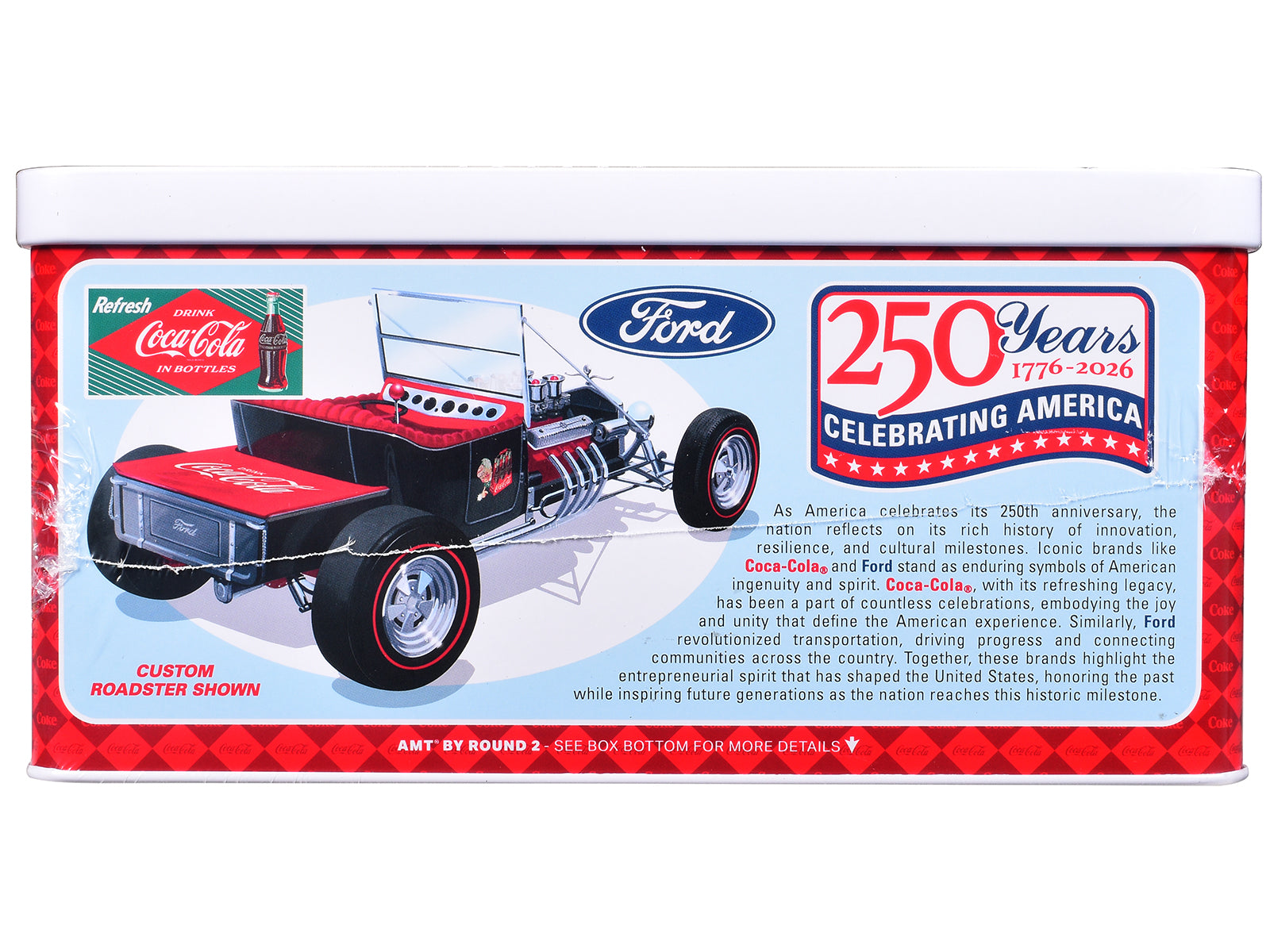 Skill 2 Model Kit Ford Model T Panel "Coca-Cola" with Collector Tin 1/25 Scale Model by AMT - image 3