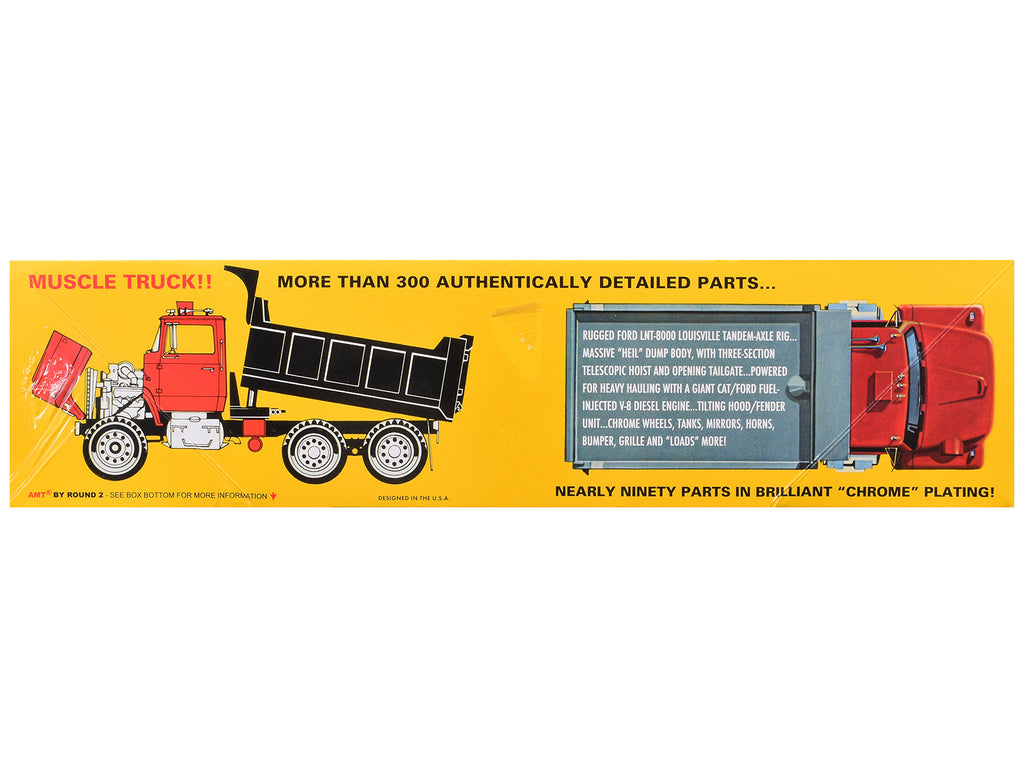 Skill 3 Model Kit Ford LNT-8000 Louisville Line Dump Truck 1/25 Scale Model by AMT - image 3