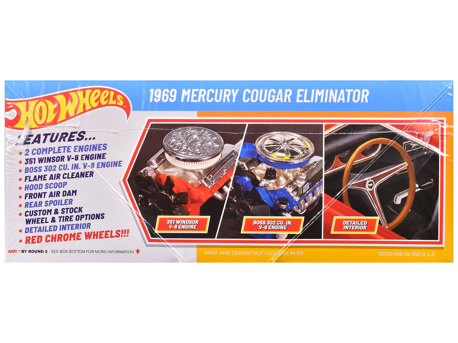 Skill 2 Model Kit 1969 Mercury Cougar Eliminator "Hot Wheels" 1/25 Scale Model by AMT - image 2
