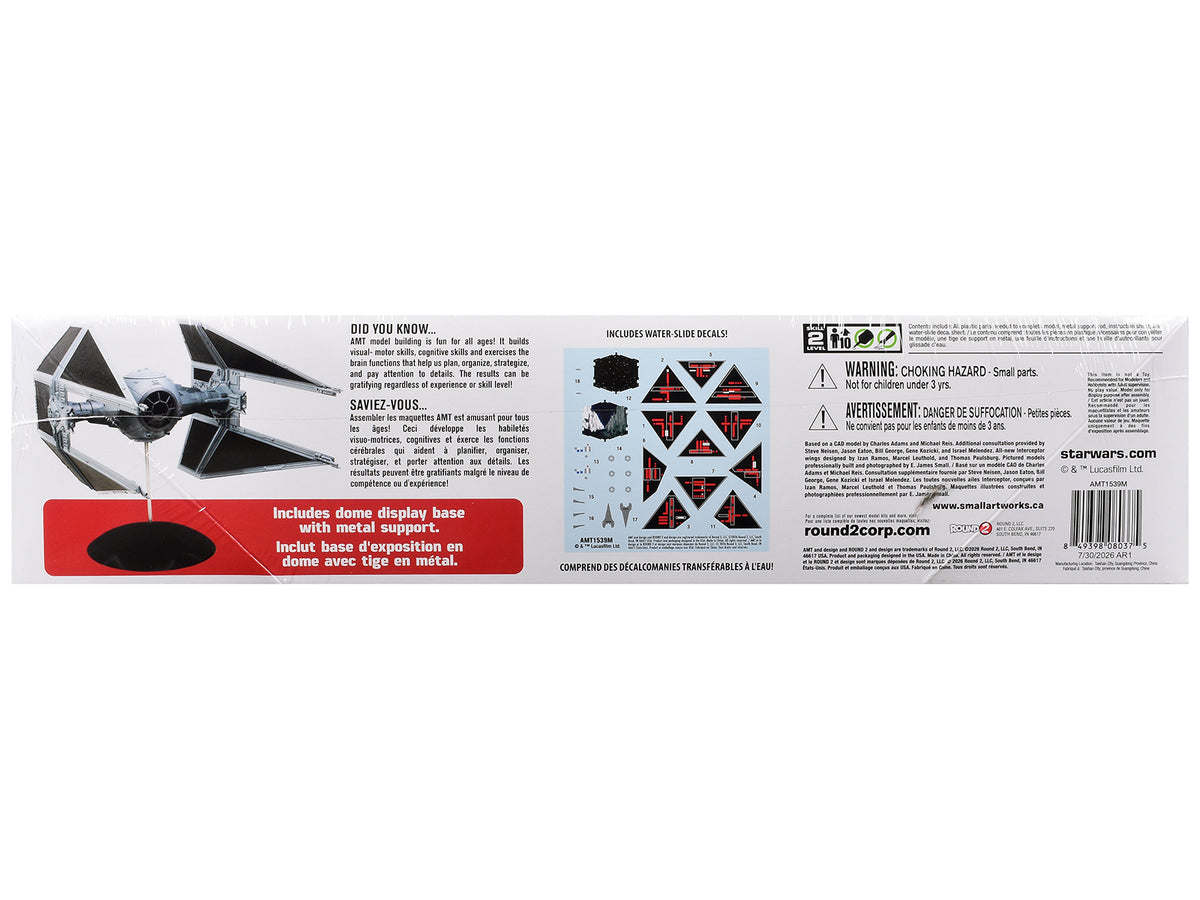 Skill 2 TIE Interceptor "Star Wars: Episode VI – Return of the Jedi" (1983) Movie 1/32 Scale Model by AMT - image 3