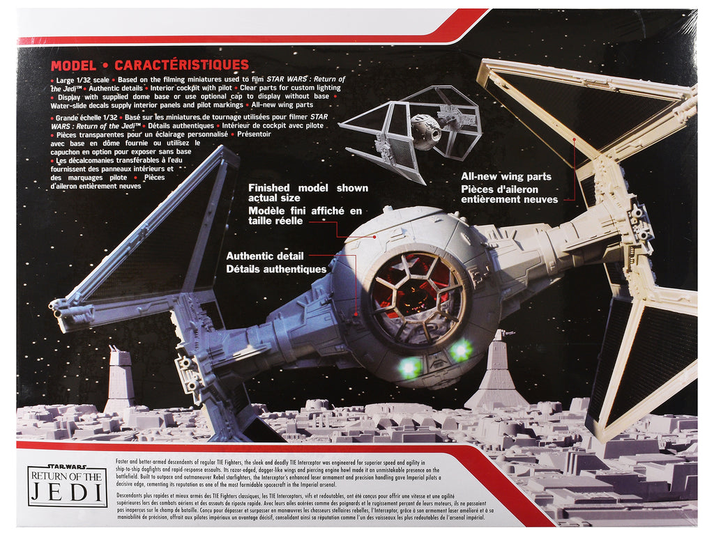 Skill 2 TIE Interceptor "Star Wars: Episode VI – Return of the Jedi" (1983) Movie 1/32 Scale Model by AMT - image 4