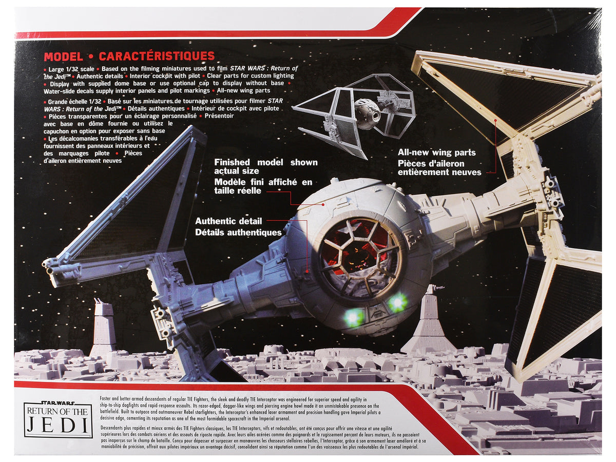 Skill 2 TIE Interceptor "Star Wars: Episode VI – Return of the Jedi" (1983) Movie 1/32 Scale Model by AMT - image 4