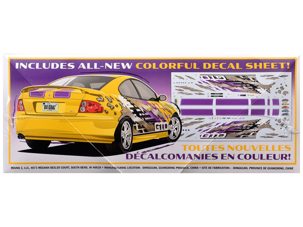 Skill 2 Model Kit 2004 Pontiac GTO 1/25 Scale Model by AMT - image 3