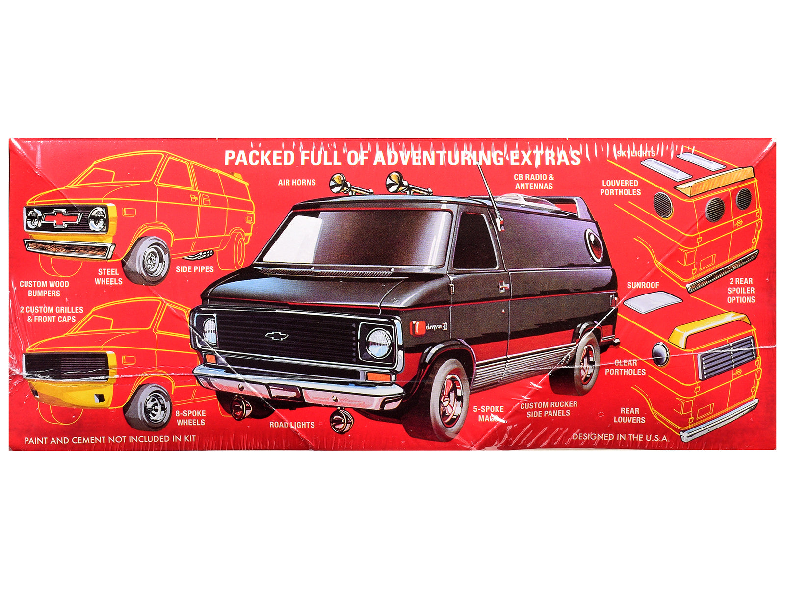 Skill 2 Model Kit 1977 Chevrolet Custom Van "Dungeons & Dragons" 1/25 Scale Model by AMT - image 3