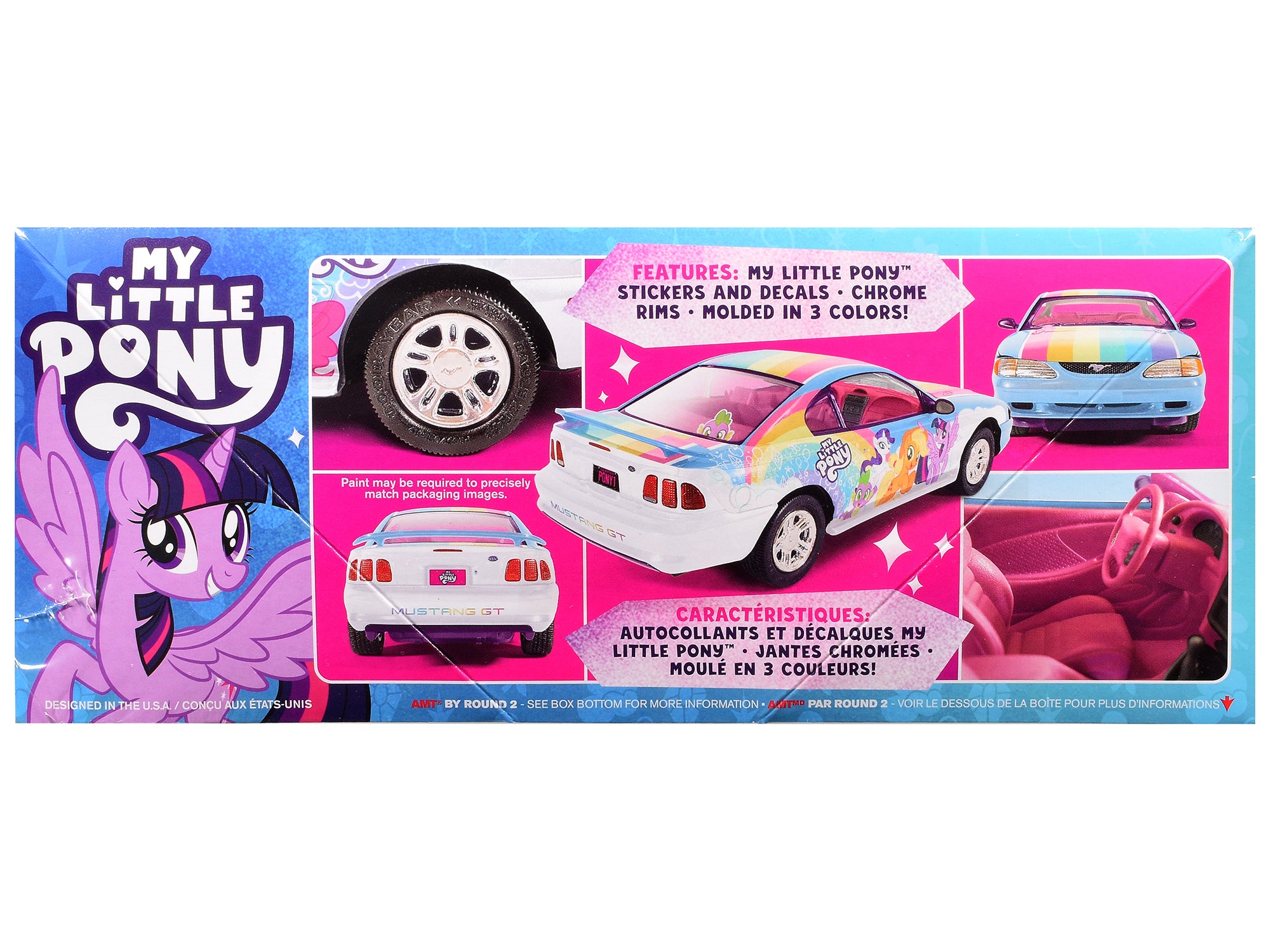 Skill 2 Model Kit 1996 Ford Mustang GT "My Little Pony" 1/25 Scale Model by AMT - image 2