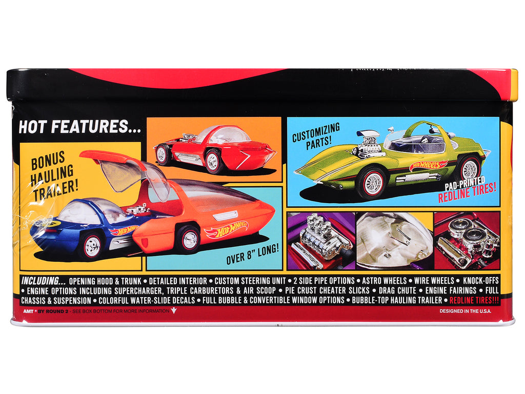 Skill 2 Model Kit Hot Wheels Silhouette with Collector Tin 1/25 Scale Model by AMT - image 2