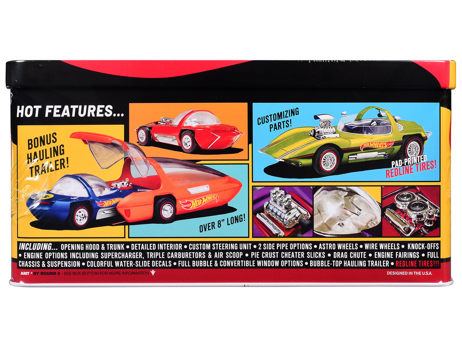 Skill 2 Model Kit Hot Wheels Silhouette with Collector Tin 1/25 Scale Model by AMT - image 2