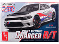 Skill 2 Model Kit 2021 Dodge Charger R/T "America 250" 1/25 Scale Model by AMT