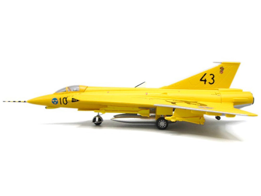 Saab J35J Draken Fighter Aircraft "43-10 3 "Johan Gul" Squadron 10 Wing Final Flight Livery" (1997) Swedish Air Force 1/72 Diecast Model Airplane by Aviation 72 - image 2