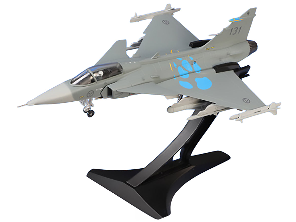 Saab JAS 39A Gripen Fighter Aircraft "131 F 7 Wing Cat’s Paw Livery Satenas Air Base" (2006) Swedish Air Force 1/72 Diecast Model Airplane by Aviation 72 - image 4