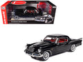 1957 Studebaker Golden Hawk Midnight Black with Red Interior 1/18 Diecast Model by Auto World