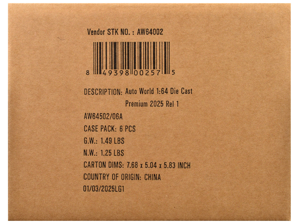 Auto World Premium 2025 Release 1 Set A of 6 pieces 1/64 Diecast Model Cars by Auto World - image 3
