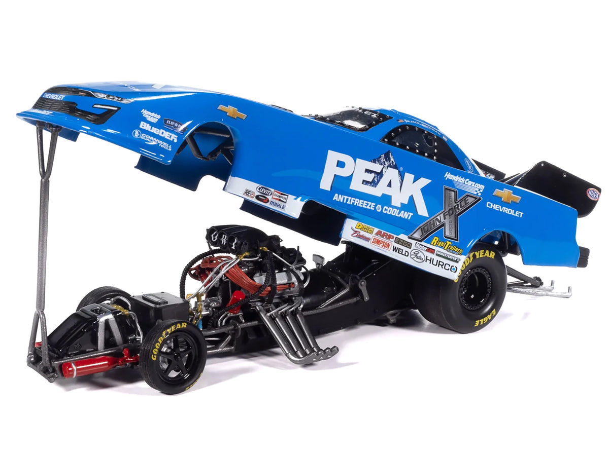 Chevrolet Camaro SS NHRA Funny Car Jack Beckman "Peak" (2025) "John Force Racing" Limited Edition 1/24 Diecast Model by Auto World - image 3