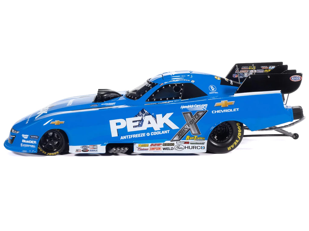 Chevrolet Camaro SS NHRA Funny Car Jack Beckman "Peak" (2025) "John Force Racing" Limited Edition 1/24 Diecast Model by Auto World - image 2