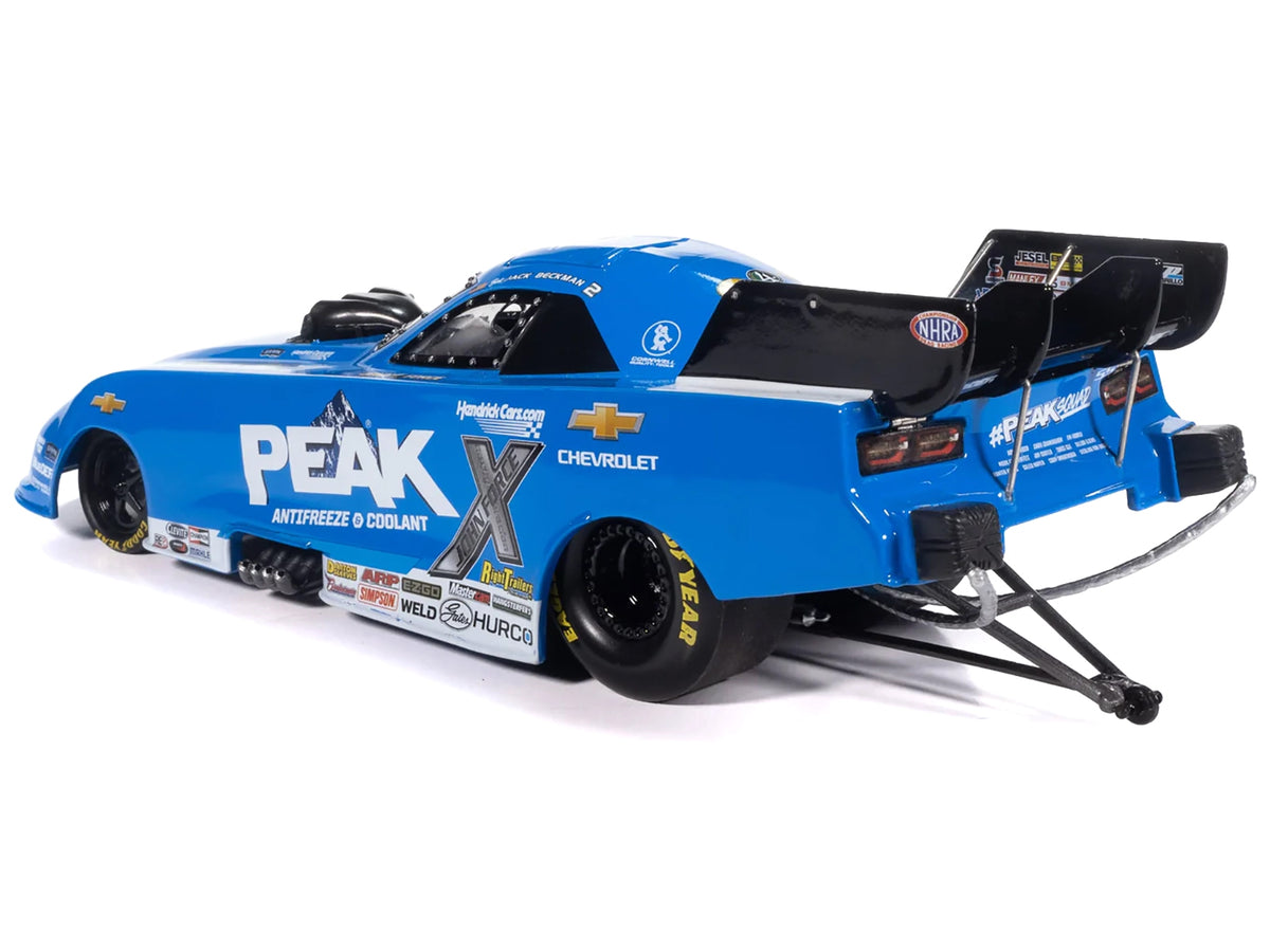 Chevrolet Camaro SS NHRA Funny Car Jack Beckman "Peak" (2025) "John Force Racing" Limited Edition 1/24 Diecast Model by Auto World - image 4
