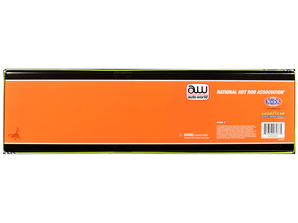 NHRA TFD (Top Fuel Dragster) #TF3 Justin Ashley "SCAG Power Equipment" Orange Tiger Livery (2026) 1/24 Diecast Model Car by Auto World - image 2