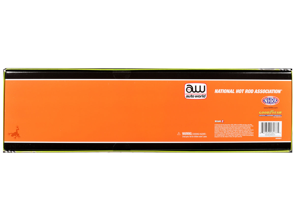 NHRA TFD (Top Fuel Dragster) #TF3 Justin Ashley "SCAG Power Equipment" Orange Tiger Livery (2026) 1/24 Diecast Model Car by Auto World - image 2
