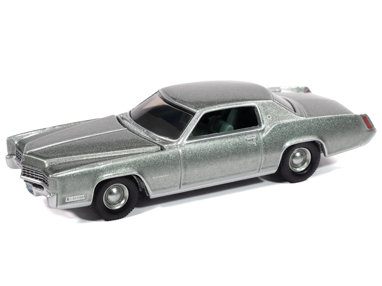 1967 Cadillac Eldorado Crystal Firemist Metallic with Green Interior "Luxury Cruisers" Series 1/64 Diecast Model Car by Auto World - image 2