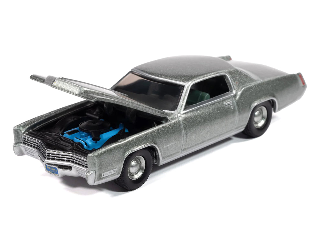 1967 Cadillac Eldorado Crystal Firemist Metallic with Green Interior "Luxury Cruisers" Series 1/64 Diecast Model Car by Auto World - image 3