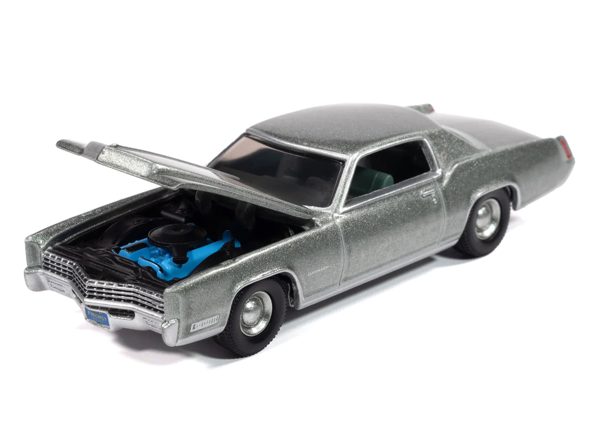 1967 Cadillac Eldorado Crystal Firemist Metallic with Green Interior "Luxury Cruisers" Series 1/64 Diecast Model Car by Auto World - image 3