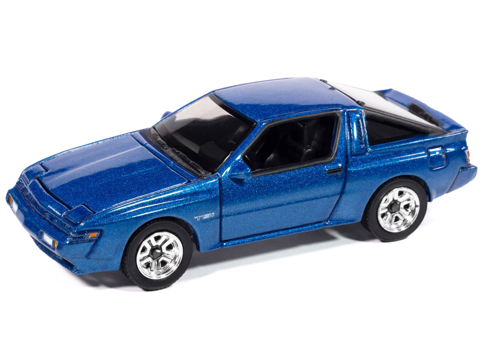 1988 Chrysler Conquest TSi Bright Blue Metallic "Modern Muscle" Series 1/64 Diecast Model Car by Auto World - image 3