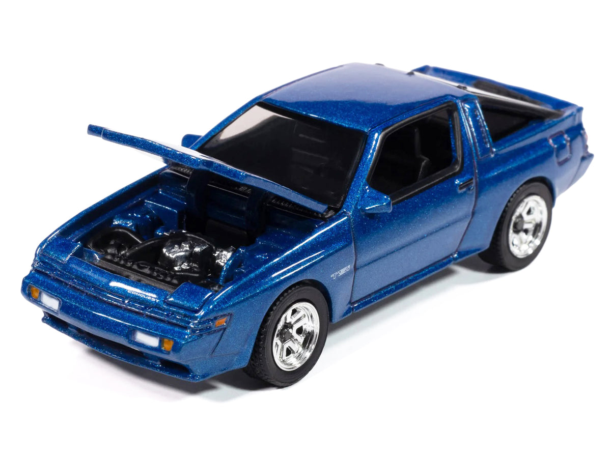 1988 Chrysler Conquest TSi Bright Blue Metallic "Modern Muscle" Series 1/64 Diecast Model Car by Auto World - image 2