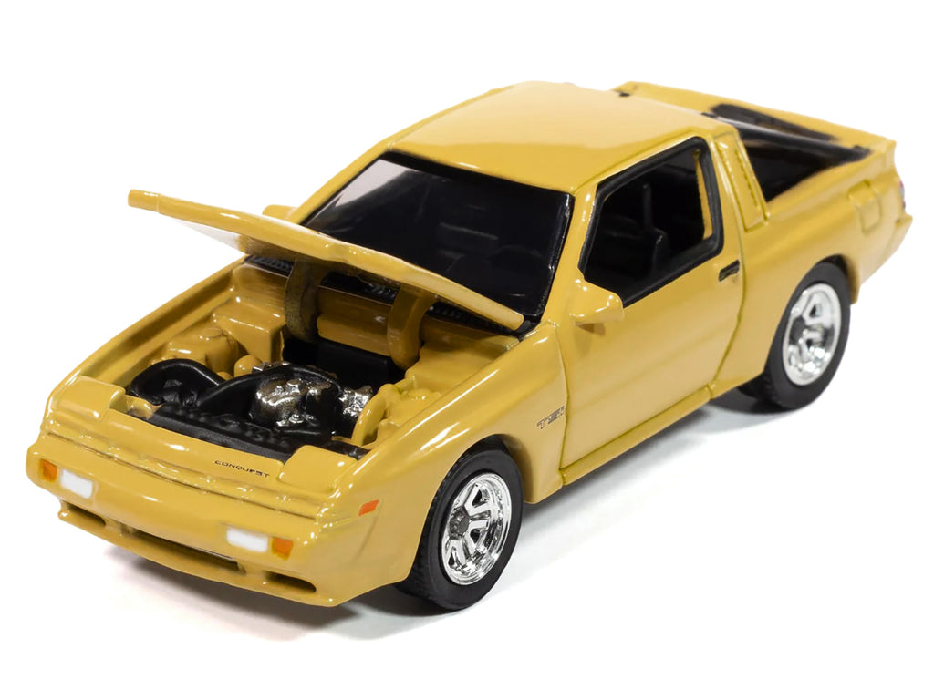 1988 Chrysler Conquest TSi San Marino Yellow "Modern Muscle" Series 1/64 Diecast Model Car by Auto World - image 2