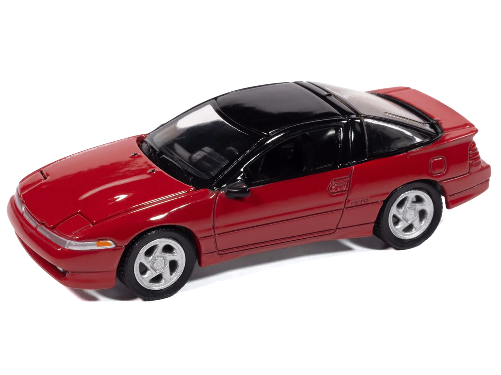 1991 Mitsubishi Eclipse GSX Maranello Red with Black Top "Import Legends" Series 1/64 Diecast Model Car by Auto World - image 3