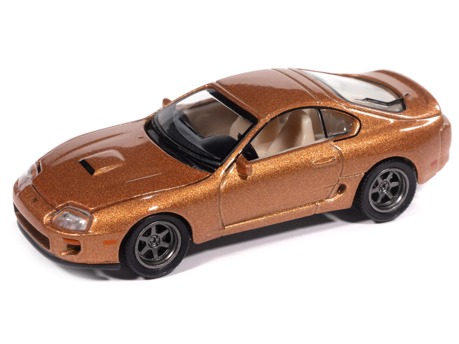 1998 Toyota Supra Sedona Sunset Bronze Metallic "Modern Muscle" Series 1/64 Diecast Model Car by Auto World - image 2